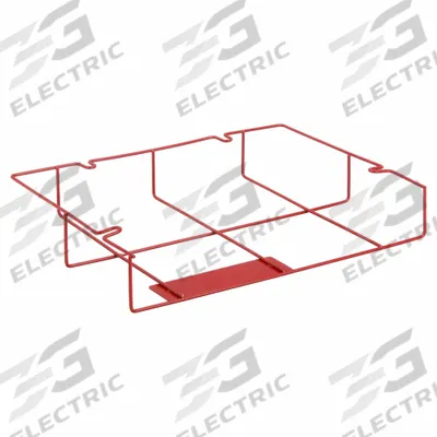 MARLIN STEEL WIRE Storage Basket: Material Handling Basket, Steel, Chrome-Plated, Red (MPN 01431011-05) - Machining