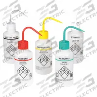 APPROVED VENDOR Wash Bottle: 500 mL, Acetone/Distilled Water/Ethanol/Isopropanol/Methanol, Assorted (MPN 24J898). Key specifications — Closure Color: Assorted; Vented/Nonvented: Vented; Body Color: White; Brand: APPROVED VENDOR; Imprinting Group: Assorted.