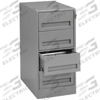 TENNSCO Drawer Pedestal: Drawer, Steel, 15 in Overall Wd, 24 in Overall Dp, Gray, 15 in x 24 in (MPN MD-1524 MED GREY). Key specifications — Material: Steel; Brand: TENNSCO.