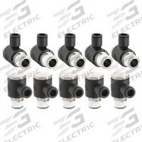 LEGRIS Push-Fit Adapter Fitting: 3/8 in OD x 1/4 in Pipe Size, Push-to-Connect x NPT, Black, 10 PK (MPN 3018 60 14). Key specifications — Brand: LEGRIS; Thread Size A: 1/4".