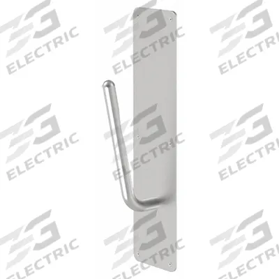 ROCKWOOD Door Pull: 4 in Wd, 16 in Ht - Hands Free Door Pulls