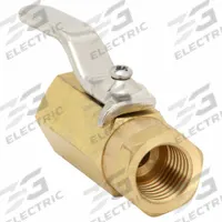 APPROVED VENDOR Manual Two-Way Ball Valve: 1/4 in, Brass, Straight, FNPT x FNPT, Std Port Ball Port (MPN G-FMFP-25). Key specifications — Brand: APPROVED VENDOR; Handle: Lever.