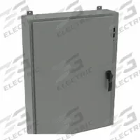 HAMMOND Disconnect Enclosure: NEMA 12/13/4, Powder-Coated Steel, 42 in x 37 in x 16 in, Handle (MPN 1447SJ16HK). Key specifications — Brand: HAMMOND; Closure Method: Handle.