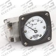MIDWEST INSTRUMENT Differential Pressure Gauge: Back, 1/4 in NPT Female, Model 142, 2 1/2 in Dial (MPN 142-SA-00-OO-200H). Key specifications — Sensor Type: Diaphragm; Series: Model 142; Housing Material: 316 Stainless Steel; Certificate of Calibration: Not Included.
