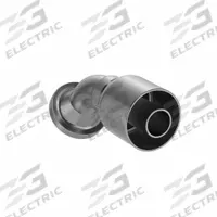 PARKER Hydraulic Crimp Fitting: Steel x Steel, 45° Elbow, -20 For Hose Dash Size, Male x Genderless (MPN 11743-20-16). Key specifications — Fitting Gender: Male x Genderless; Fitting Connection Type: Flange x Crimp; Thread Size: 0.511"-27; For Hose Dash Size: -20; Brand: PARKER.