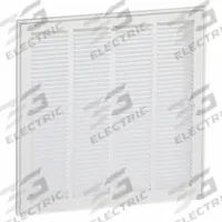 Filtered Return Air Grille: Louvered Grille, White, Powder Coated, Steel, 22 5/8 in H, 27 5/8 in W (MPN 4JRU1). Key specifications — Mounting Location: Wall; Brand: APPROVED VENDOR; Fire Rating: Not Fire Rated.