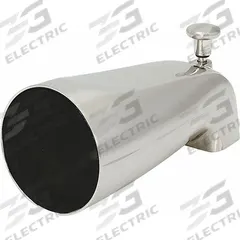 APPROVED VENDOR Diverter Spout: 1/2 in Connection Size, IPS Connection, 5 1/4 in Spout Reach (MPN 15080). Key specifications — Tub Spout Connection Type: IPS; Trim Finish: Brushed Nickel; Tub Spout Material: Zinc; Brand: APPROVED VENDOR.