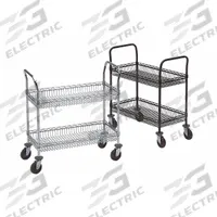 METRO Wire Shelf Utility Cart: 600 lb, 2 Shelf, 36 in L x 18 in W x 39 in H Dim, Black, Flat, Black (MPN 66169-SPECIALLSS). Key specifications — Shelf Orientation: Flat; Caster/Wheel Configuration: (4) Swivel; Brand: METRO.