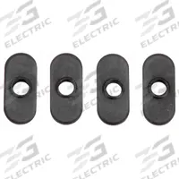Economy T-Nut: 1/4"-20 Size, For 0.3 in Slot Wd, 10 Series, Single Center, Black Zinc-Plated, 4 PK (MPN 096E10U1/4-20). Key specifications — Fastener Type: T-Nut; Material: Steel; Finish: Black Zinc-Plated; T-Slot Fastener Type: Economy T-Nut; Threaded Hole Location: Single Center; Compatible Series: Fath 10 Series; System of Measurement: Inch; Brand: FATH INC..