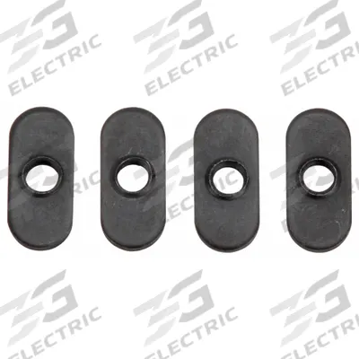 FATH INC. Economy T-Nut: 1/4"-20 Size, For 0.3 in Slot Wd, 10 Series, Single Center - Slide-In T-Nuts