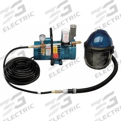 ALLEGRO Supplied Air System: 50 ft Hose Lg, 3/4 hp Pump Horsepower, Helmet, Allegro 9904 - Allegro Complete SAR Systems