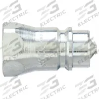 PIONEER Hydraulic Quick Connect Hose Coupling: 1/2 in Coupling Size, Steel, 45.42 lpm Max. Flow Rate (MPN 8010-15P). Key specifications — Body Material: Steel; Valve Type: Poppet; Thread Size: 3/4"-14; Brand: PIONEER.
