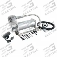VIAIR CORPORATION Portable Air Compressor: Quiet, Oil Free, Tankless, 0.37 hp, 0.97 cfm @ 90 psi (MPN 45040). Key specifications — attr48686: Oil Free; attr48685: 12V DC; attr48689: 0.72 cfm @ 150 psi; attr48678: 23.0 A; attr48688: Spare Air Filter Element; attr48671: VIAIR CORPORATION; attr124308: Quiet (less than 75 dBA).