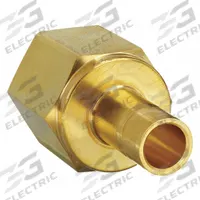 PARKER Compression Fitting Adapter: 3/8 in OD x 3/8 in Pipe Size, Compression x FNPT, Brass (MPN 6FA6N-B). Key specifications — Compatible Fitting Brands: Parker A-LOK; Brand: PARKER.