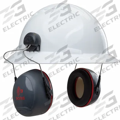 PIP Passive Earmuff: Hard Hat-Mounted Earmuff, 28 dB NRR, Foldable, Dielectric - Hard Hat-Mounted Earmuffs