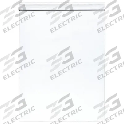 APPROVED VENDOR Reclosable Bag: 2 mil Thick, 12 in Wd, 15 in Lg, Hang Hole Not Included - Single-Zip Reclosable Poly Bags