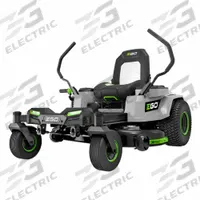 EGO Riding Lawn Mower: Riding, POWER+, Yard up to 1 1/2 acre, Rear-Wheel Drive, 42 in Cutting Wd (MPN ZT4214L). Key specifications — Brand: EGO; Deck Material: Steel; Battery Capacity: 6.0 Ah.