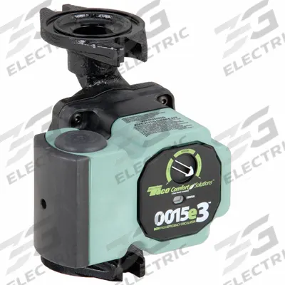 TACO Hydronic Circulating Pump: 1/25 hp HP, 115V AC, Cast Iron, Variable, 16 gpm - General-Purpose Inline Circulator Pumps