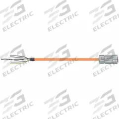 READYCABLE Motor Cable: Basic Cable, 90 ft Lg, For Allen-Bradley, Similar To 2090-CPBM7DF-06AF, PUR (MPN MAT9851741-90). Key specifications — Cable Jacket Color: Orange; Conductor Configuration: (4xAWG6 (16.0))+(2xAWG16 (1.5)); Brand: READYCABLE; Cable Jacket Material: PUR.