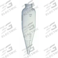 KIMBLE Centrifuge Tube: 100 mL, Centrifuge Tube, 45 mm Body Dia, 165 mm Overall Ht, Colorless (MPN 45243-100). Key specifications — Graduated: Yes; Includes Closure: No; Body Color: Colorless; Brand: KIMBLE; Bottom Shape: Conical.