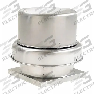 Dayton Centrifugal Downblast Roof Exhaust Fan: Direct Drive, Includes Drive Pack - Clean Air Direct-Drive Fans