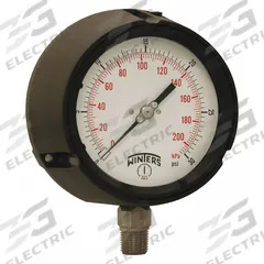 WINTERS Process Pressure Gauge: 0 psi to 30 psi, White, 4 1/2 in Dial, 1/2 in NPT Male, Bottom, PPC (MPN PPC5062-SG45). Key specifications — Brand: WINTERS; Pointer Color: Black; Accuracy: ±0.5%; Dial Color: White; Gauge Wetted Parts: Stainless Steel; Case Material: Phenolic; Vibration Resistance Properties: Field-Fillable; Pressure Range: 0 psi to 30 psi.