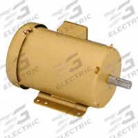 BALDOR General Purpose Motor: Rigid Base Mount, Totally Enclosed Fan Cooled, 2 hp, 208-230/460V AC (MPN EFM3558T). Key specifications — Brand: BALDOR; Nameplate Voltage @ 60 Hz: 208-230/460V AC; Full Load Current @ 60 Hz: 5.8/2.9 A; Nameplate RPM @ 60 Hz: 1,755 RPM; Motor Enclosure: TEFC.