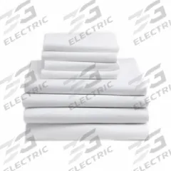 R & R TEXTILE Pillowcase: Std, 42 in Overall Lg, 34 in Overall Wd, T180, White, Flat Corner (MPN INT-100476). Key specifications — Color: White; Fabric Material: 55% Cotton; Thread Count: T180; Brand: R & R TEXTILE; Fabric Pattern: Solid; Hem/Pocket Size: Flat Sheet - N/A; Sheet Color: White.