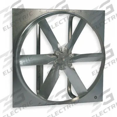 Dayton Exhaust Fan: 30 in Blade - Belt-Drive Panel Exhaust Fans without Drive Package