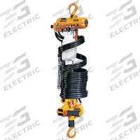 HARRINGTON Air Chain Hoist: Hook Mounted - No Trolley, 250 lb Lifting Capacity, 41 fpm Lift Speed (MPN AH250M-13). Key specifications — Air Inlet Type: NPT; Brand: HARRINGTON; Lifting Hook Type: Swivel Hook with Safety Latch; Mount Type: Hook Mounted - No Trolley.