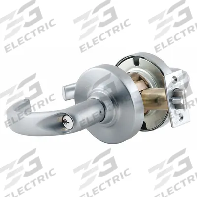 SCHLAGE Door Lockset: Office Lever Locksets, Chrome