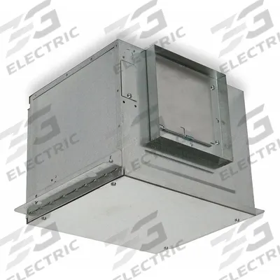 Dayton In-Line Ceiling Exhaust Fan: 784 cfm @ 0.100 in SP, Rectangular Duct, 8 in x 10 in - Rectangular Duct Inline Cabinet Fans