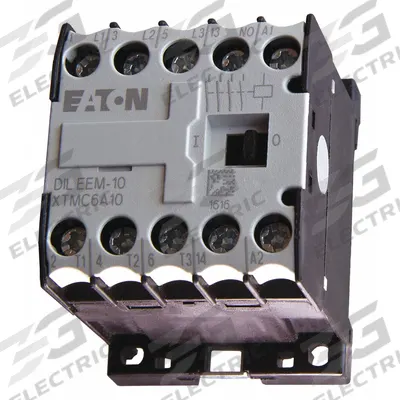 EATON Miniature IEC Magnetic Contactor: Non-Reversing, 3 Poles, 3NO Contacts - Miniature, Non-Reversing IEC Contactors