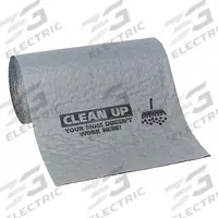 PIG Sorbent Roll: 75 ft Lg, 24 in Wd, Gray, Polypropylene, 75 ft Roll Lg, 24 in Roll Wd, Roll (MPN MAT608-81). Key specifications — Brand: PIG; Material: Polypropylene.