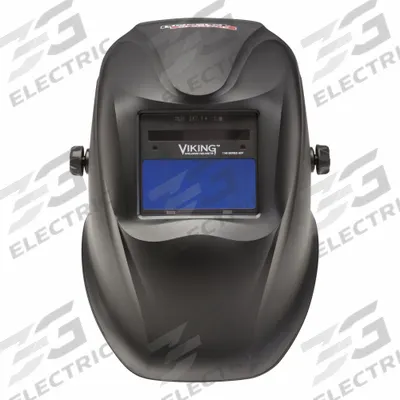 LINCOLN ELECTRIC Welding Helmet: Auto-Darkening, 2 Arc Sensors, Black, Variable 9-13 Shade - Auto-Darkening Welding Helmets - Solid Color