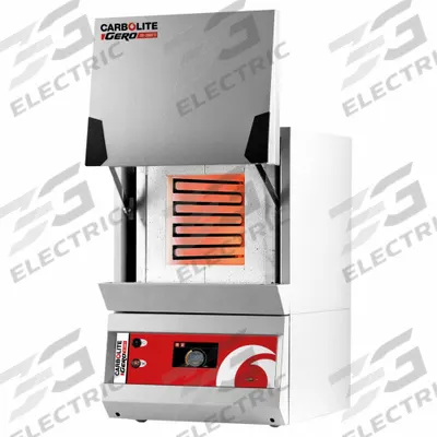 CARBOLITE Box Furnace: Gravity, 0.18 cu ft Capacity, 1,100°C Max Temp, 2,400 W Watt - Natural Gravity Convection Box Furnaces