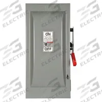 SIEMENS Safety Switch: Fusible, 100 A, Single Phase, 600V AC, Galvanized Steel, Indoor (MPN HF263). Key specifications — Brand: SIEMENS.