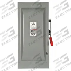 SIEMENS Safety Switch: Fusible, 100 A, Single Phase, 600V AC, Galvanized Steel, Indoor (MPN HF263). Key specifications — Brand: SIEMENS.