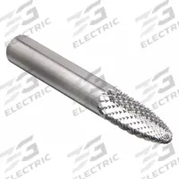 WIDIA Carbide Bur: Ball-Nosed Tree, SF-1, Double Cut, 1/4" x 5/8" Head, 1/4" Shank (MPN M41383). Key specifications — Trade Number: SF-1; Brand: WIDIA METAL REMOVAL.