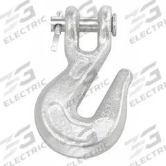 CAMPBELL Grab Hook: 3,900 lb Working Load Limit, 43 Hook Grade, Carbon Steel, Clevis, Zinc, Silver (MPN T9501524). Key specifications — Brand: CAMPBELL.
