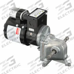 DAYTON AC Gearmotor: Right Angle, Dual Output Shafts, PSC, TENV, 1.5 RPM, 250 in-lb Max Torque (MPN 1LPZ3). Key specifications — Inverter Rated: No; Brand: DAYTON; Full Load Current: 1.2/0.63 A.