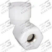 PARKER Compression Fitting Elbow: 3/8 in OD x 3/8 in Pipe Size, Compression x FNPTF, Nylon (MPN N6FE6). Key specifications — Brand: PARKER.