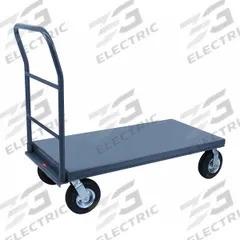 JAMCO Platform Truck: 1,200 lb, 72 in L x 30 in W x 12 in H Deck, Solid, 12 ga Deck, Rubber, Smooth (MPN PN372Z800GP). Key specifications — Side Panel Type: No Side Panels; Brand: JAMCO; Color: Gray; Caster/Wheel Configuration: (2) Rigid.
