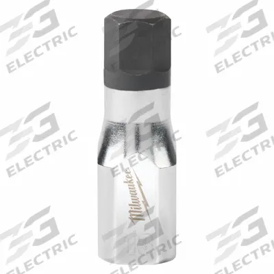 MILWAUKEE Socket: 3/8 in Drive Size, Hex Tip, 13 mm Tip Size, 2 3/16 in Overall Lg - Hex Bit Sockets