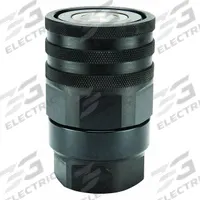 PARKER Hydraulic Quick Connect Hose Coupling: 1 1/2 in Coupling Size, Steel, 1.89 lpm Max. Flow Rate (MPN FET-1501-24FP). Key specifications — Body Material: Steel; Thread Size: 1-1/2"-11-1/2; Seal Material: Nitrile; Brand: PARKER.