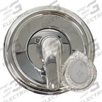 DANCO Tub Shower Trim Kit: Compatible Product Type Moen Bathtub and Shower Faucets, Plastic (MPN 9D00010001). Key specifications — Compatible Product Type: Moen Bathtub and Shower Faucets; Brand: DANCO; Trim Plate Material: Plastic; Product Type: Tub/Shower Trim Kit for Moen in Chrome; Trim Plate Shape: Circle; Handle Material: Acrylic; Trim Finish/Color: Chrome.
