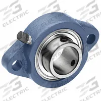 TRITAN 2 Bolt Flange Bearing: Radial Ball, 1 3/16 in Bore, Cast Iron, Set Screws, 4 29/64 in Lg (MPN SBLF206-19G). Key specifications — Bore Type: Cylindrical; Brand: TRITAN; Lubricant Material: NLGI #2 Equivalent; Mounting Bolt Size: 3/8 in; System of Measurement: Inch.