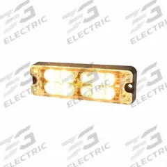 ECCO Warning Light: Flashing Beacon, Amber/Green, 1/2 in Overall Wd, 1 1/8 in Overall Ht, LED (MPN ED3511AG). Key specifications — Operating Voltage: 12-24V; Number of Flash Patterns: 69; Includes: Light / Mounting Hardware; Electrical Connection: 20 AWG Wires; Mount Type: Screw; Brand: ECCO; Shape: Rectangular; Lighting SAE Class Rating: SAE Class 1.