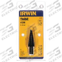 IRWIN Step Drill Bit: 6 mm to 18 mm, Black Oxide HSS, 3-Flats Shank (MPN 11103). Key specifications — attr1234936: Not Impact Rated.