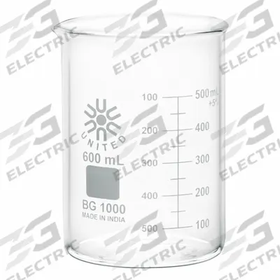 APPROVED VENDOR Beaker: 600 mL, 20.2 fl oz, A, Low Form, Type I, Colorless - Low Form Glass Beakers